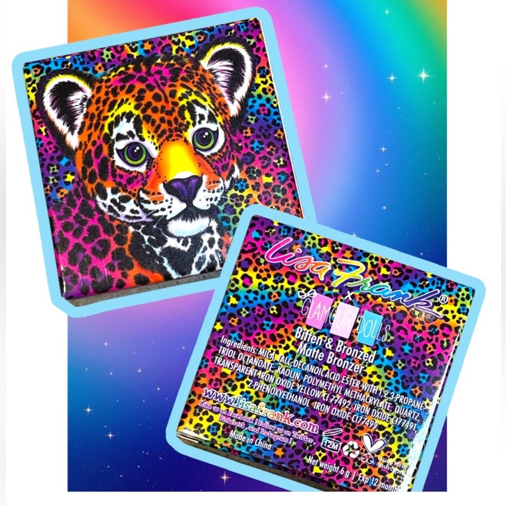 New in Box Rare Lisa Frank X Glamour Dolls Bitten & Bronzed Matte Bronzer